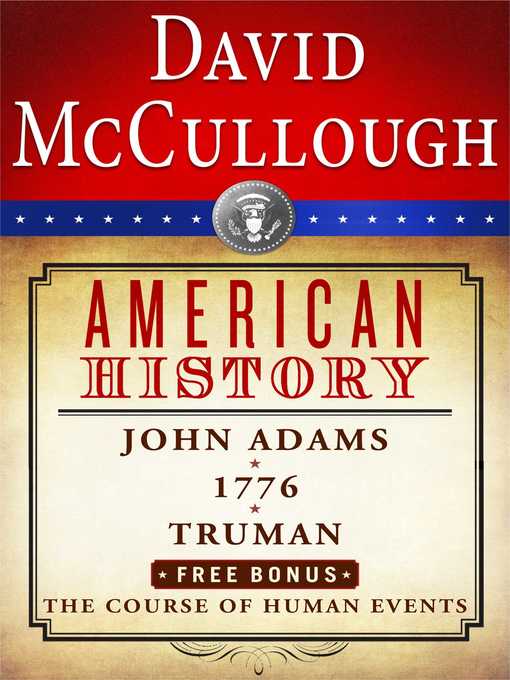 Title details for David McCullough American History E-book Box Set by David McCullough - Wait list